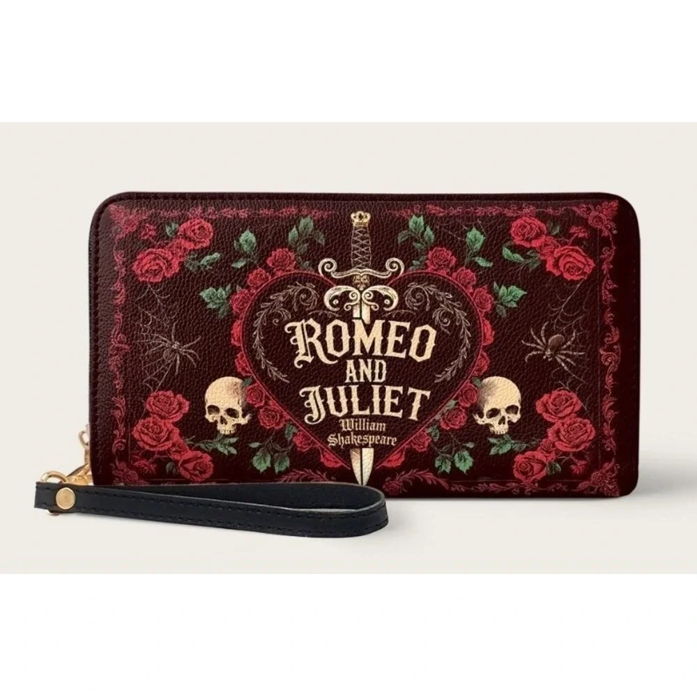 Romeo And Juliet Poison RoseWallet Goth Halloween New NWT Grunge Tragic Love